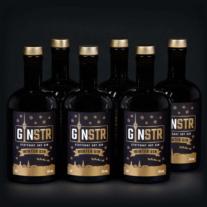 SECHS FLASCHEN GINSTR – Winter Gin (6 x 0,5l)